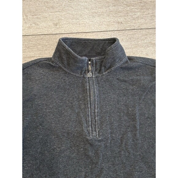 Linksoul Men's 1/4 Zip Long Sleeve Golf Pullover Tempus Fugit Gray Large Casual - Picture 3 of 8